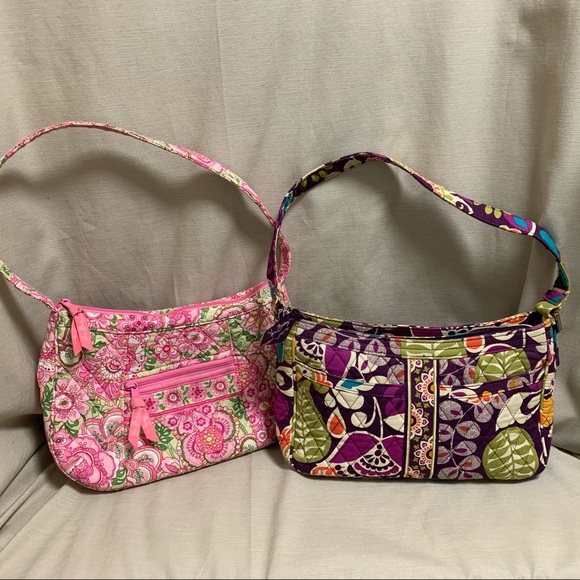 Vera Bradley Handbags - Vera Bradley Petal Pink / Plum Crazy 2 bag Combo